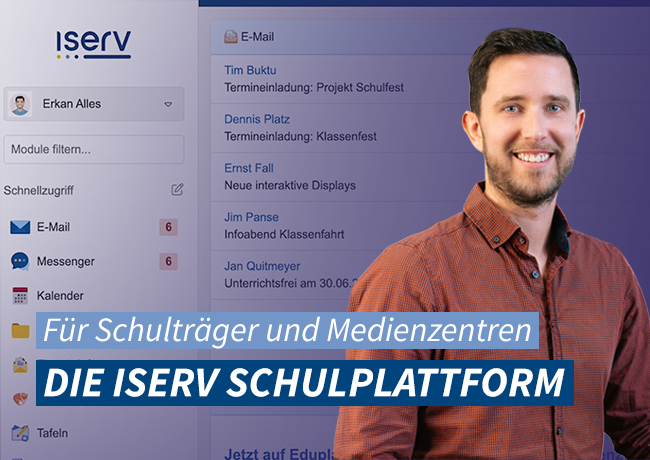 Teaser zum IServ-Webinar