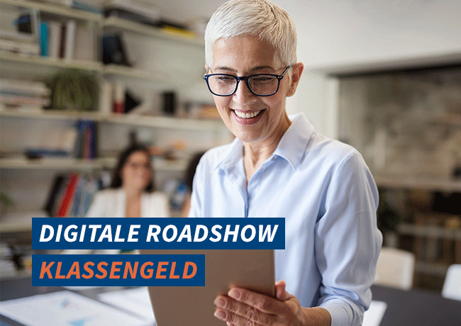 Teaser Digitale Roadshow Klassengeld